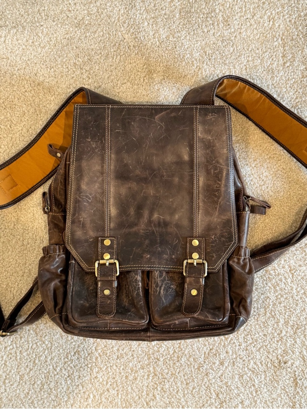 Handcrafted Authentic Leather Backpack
